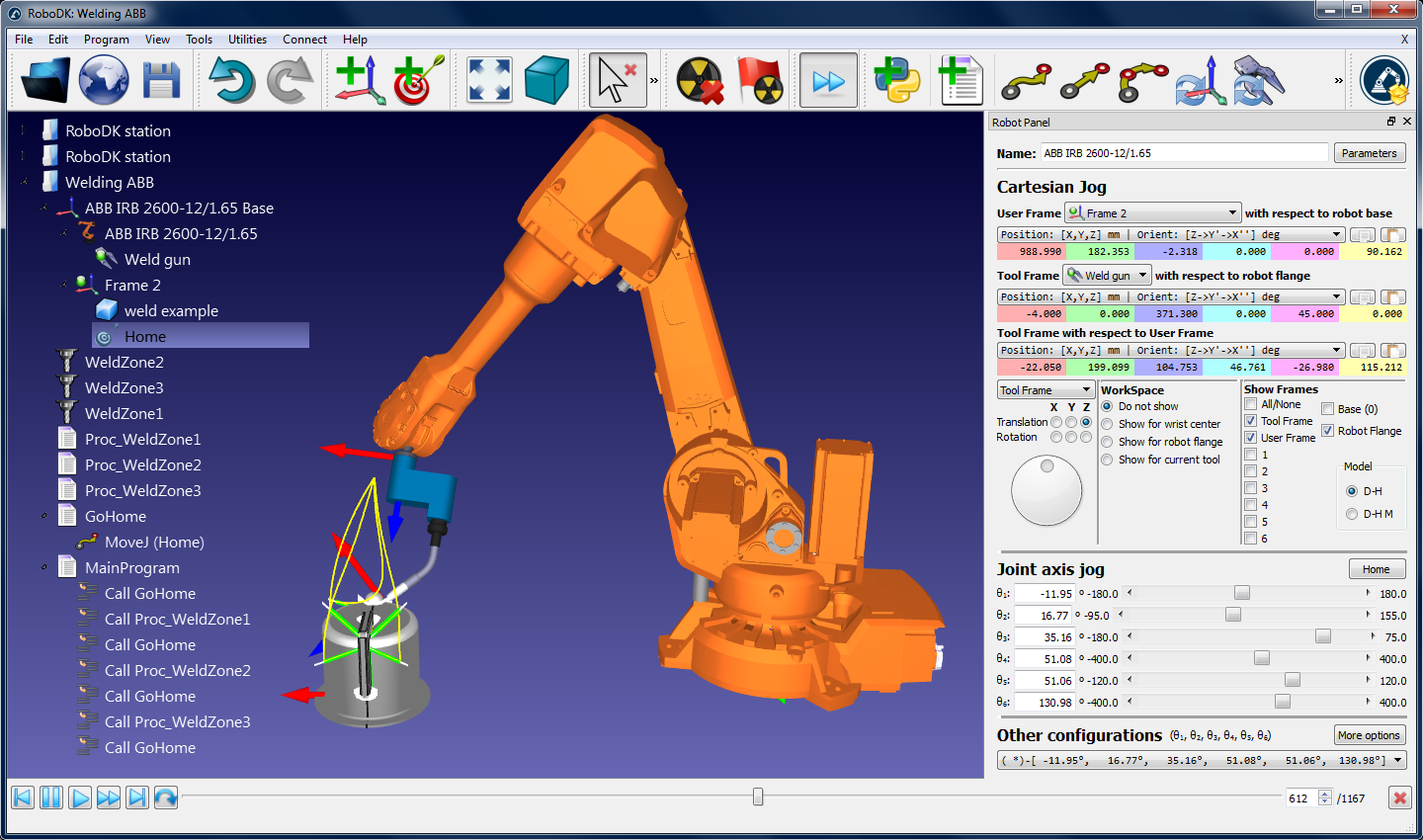 RoboDK simulation