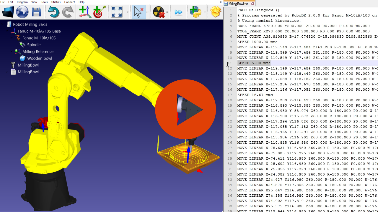 Post Processor with RoboDK and Python