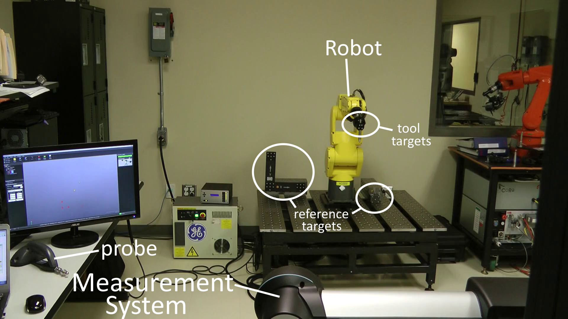 用光学三坐标测量机校准机器人